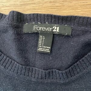 Forever 21 Navy Knit Sweater